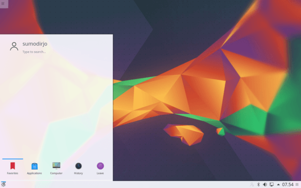 Desktop Kubuntu Linux 16.04