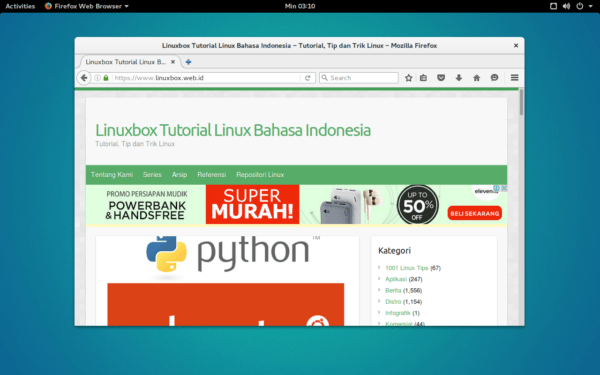 Desktop Ubuntu GNOME 16.04